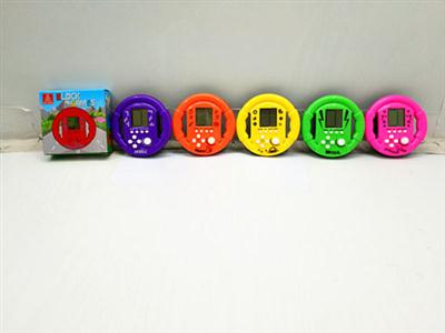 Steering wheel game machine