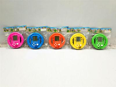 Steering wheel game machine
