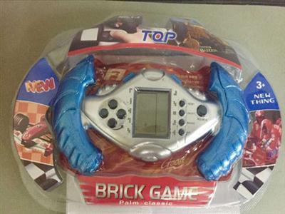 Steering wheel game machine