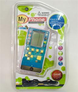 Mobile phone model game machine with earphone line