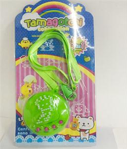 Are the round egg pet game machine (including two button batteries, with mobile phone chain)