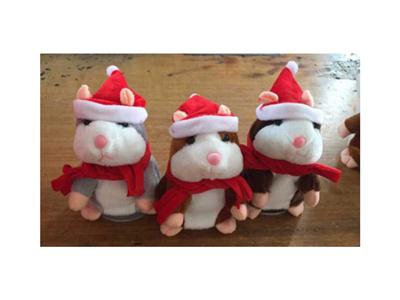 18cm walking recording Christmas version of hamster