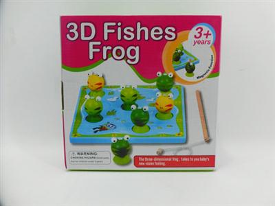 Magnetic fishing frog game