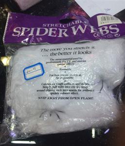 Spider cotton (black, white)