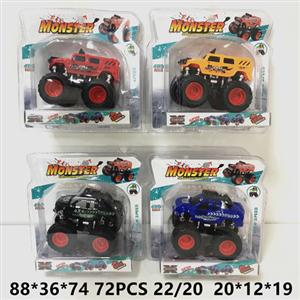 Double inertia car stunt car Bigfoot, TPR pack wheel (Ford, Hummer)