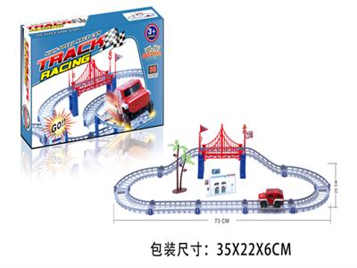 Electric DIY track car 46pcs