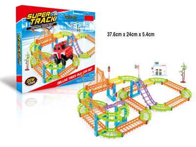 Color super track car 73pcs