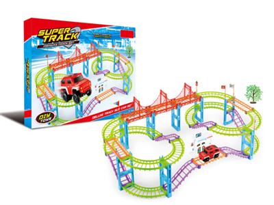 Color super track car 82pcs