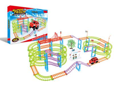 Color super track car 130pcs