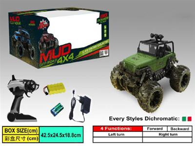 1:16 2.4G four pass off-road remote control car