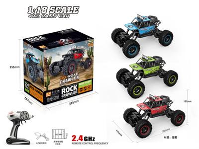 R1:18 skeleton four drive to climb the off-road vehicle