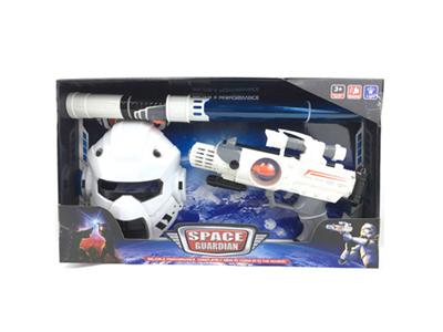 Light music space gun and mask match rod