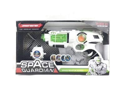 Light music space gun matching launcher with glasses