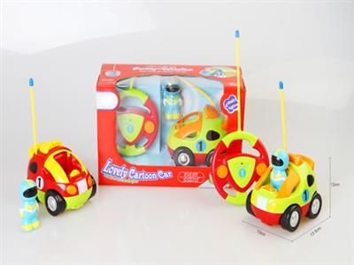 Telecontrol two - pass cartoon racing car