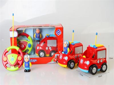 Telecontrol two - way cartoon fire engine