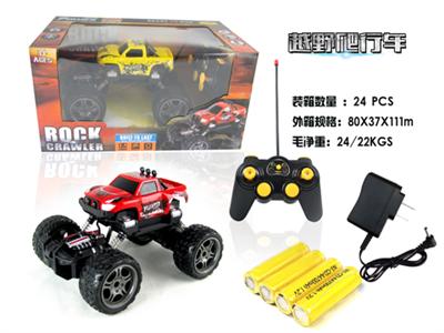 Small climbing four - way remote control car large remote control