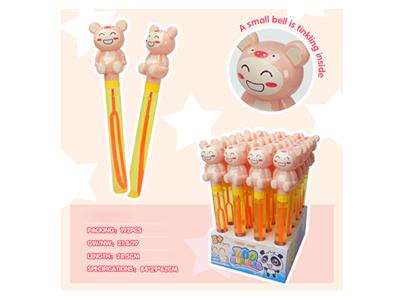 28.5cm bell little pig bubble stick English