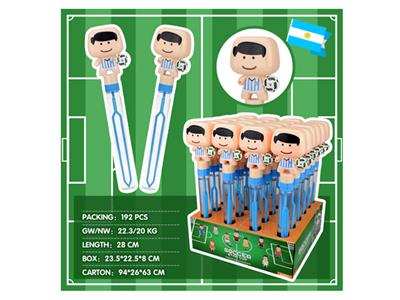 World Cup Argentina player bubble stick