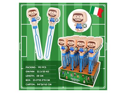 World Cup Italy players bubble stick