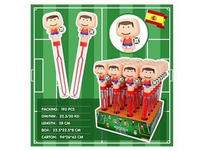 World Cup Spaniard player Bubble stick