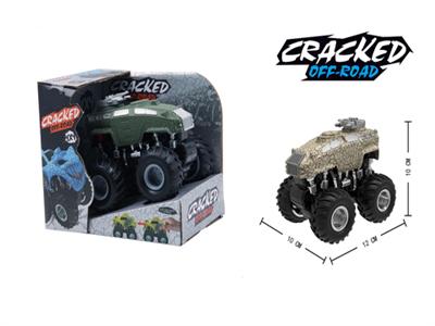 Four-drive inertial crack armoured off-road vehicle