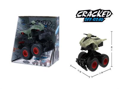 Inertial bounce crack beach motorbike