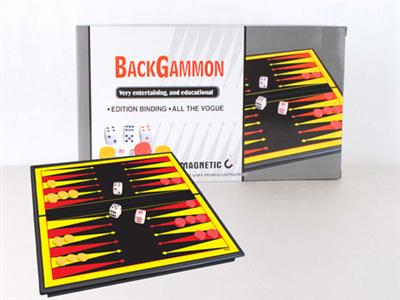 Folding magnetic backgammon