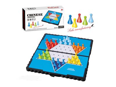 Folding magnetic Chinese checkers