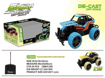 1:18 four remote control car (TIN)