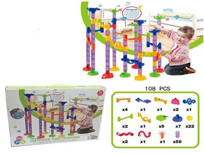 108 PCS 3D趣味迷宫滚球套装