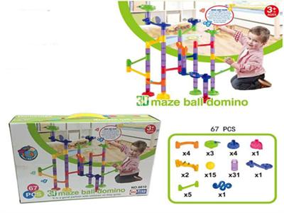 67 PCS 3D趣味迷宫滚球套装