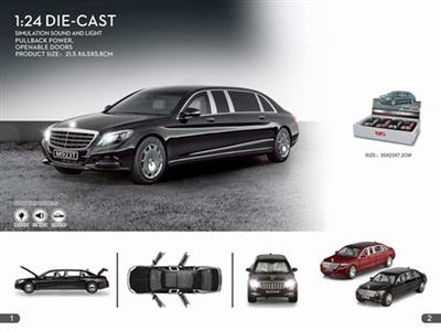 Mercedes-Benz Maybach 1:24 alloy car model