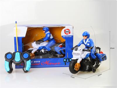 Remote control rotating motorcycle