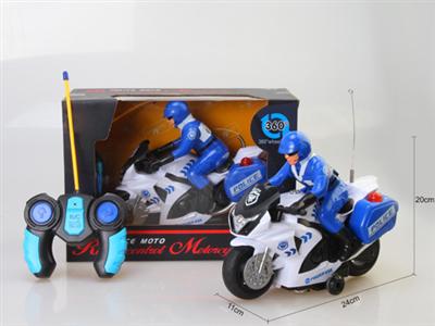 Remote control rotating motorcycle