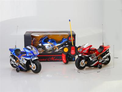 Remote control rotating motorcycle