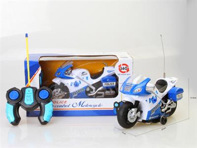 Remote control rotating motorcycle