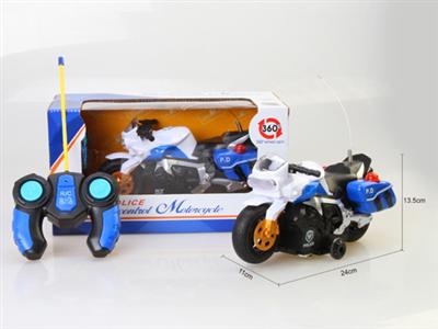 Remote control rotating motorcycle