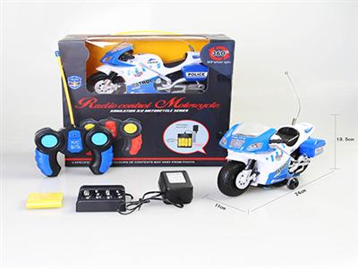 Remote control rotating motorcycle