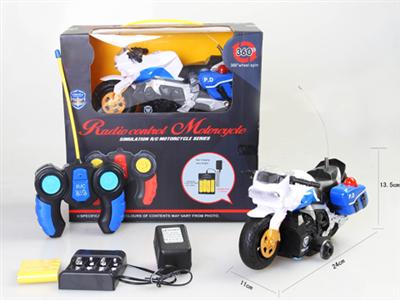 Remote control rotating motorcycle