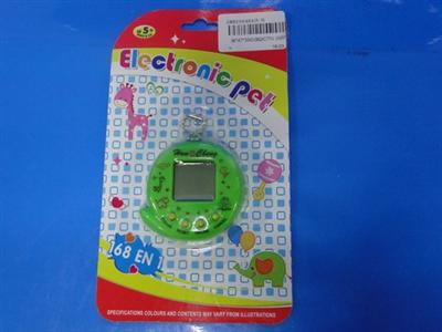 Information type electronic pet with bead chain