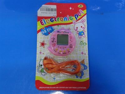 Informational electronic pet with rope