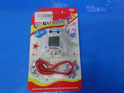 Big white electronic pet with rope