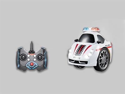 2.4G 8CH RC two-wheel stunt Police car