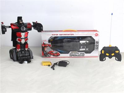 1:12 bugatti/lamborghini poison five-way remote-controlled transfiguration car man