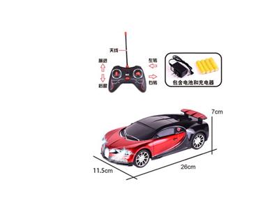 1:16 wireless four-way bugatti remote control car battery (with lights)