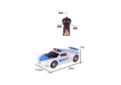 1:16 radio-2 bugatti remote-controlled police car (with lights)