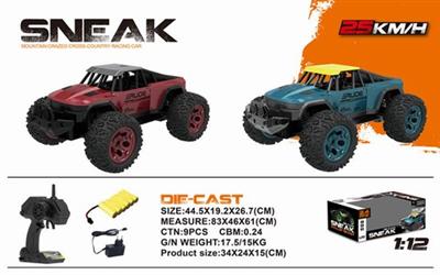 1:12 high-speed alloy off-road vehicle