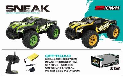 1:12 high-speed alloy off-road vehicle