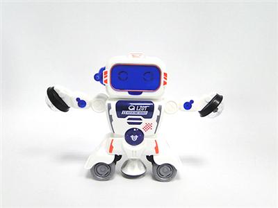 Electric rotating light music robot