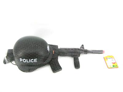 Flash Flint Drum Gun + Police Cap